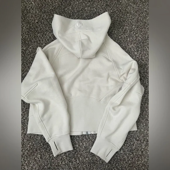 LULU Scuba Oversized Full-zip in BONE - Picture 3 of 4